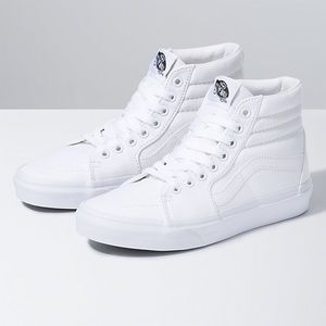 white high top vans